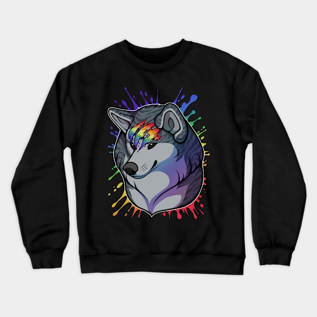 Ginga Nagareboshi Gin Pride - Gay Rainbow LGBT Crewneck Sweatshirt by FlannMoriath